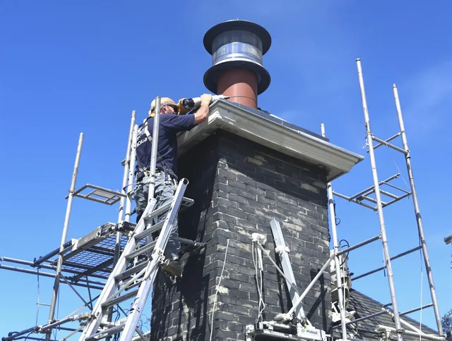 Sturdy chimney crown finished by Black Forest Chimney Sweep in Black Forest, CO
