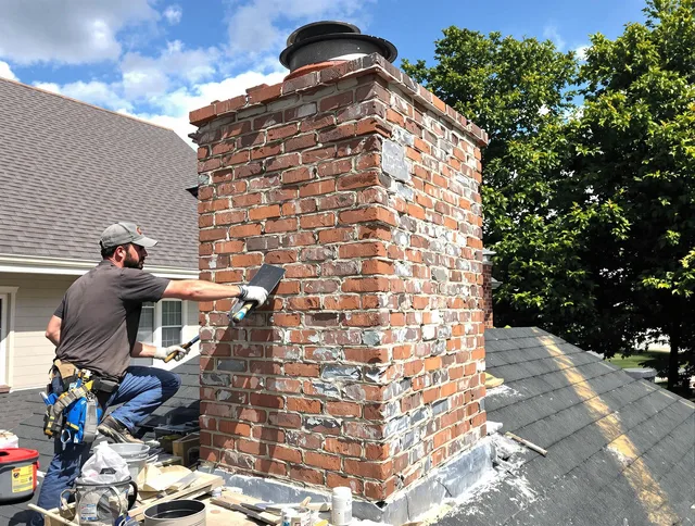 Completed chimney rebuild by Black Forest Chimney Sweep in Black Forest, CO