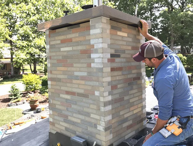 Black Forest Chimney Sweep completing a modern chimney remodel in Black Forest, CO