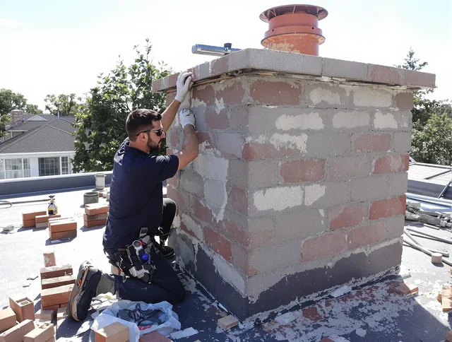Advanced chimney repair process by Black Forest Chimney Sweep in Black Forest, CO