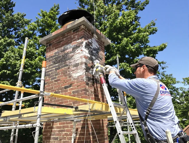 Structural chimney repair by Black Forest Chimney Sweep in Black Forest, CO