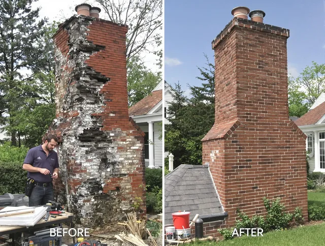 Black Forest Chimney Sweep performing a full chimney restoration in Black Forest, CO