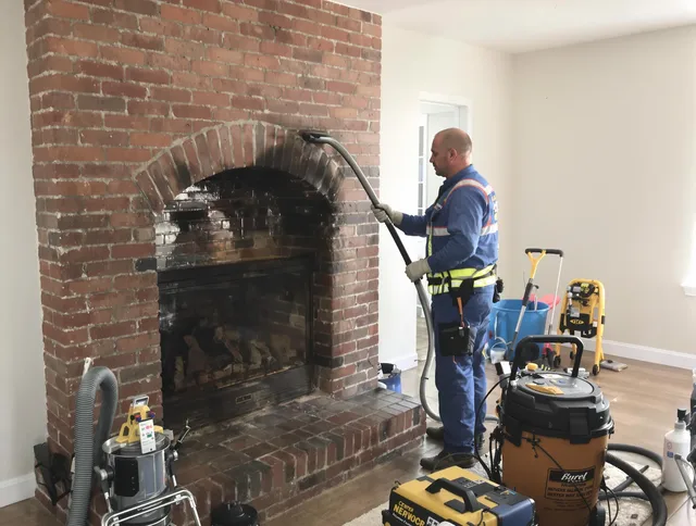 Black Forest Chimney Sweep expert performing detailed chimney sweep in Black Forest, CO