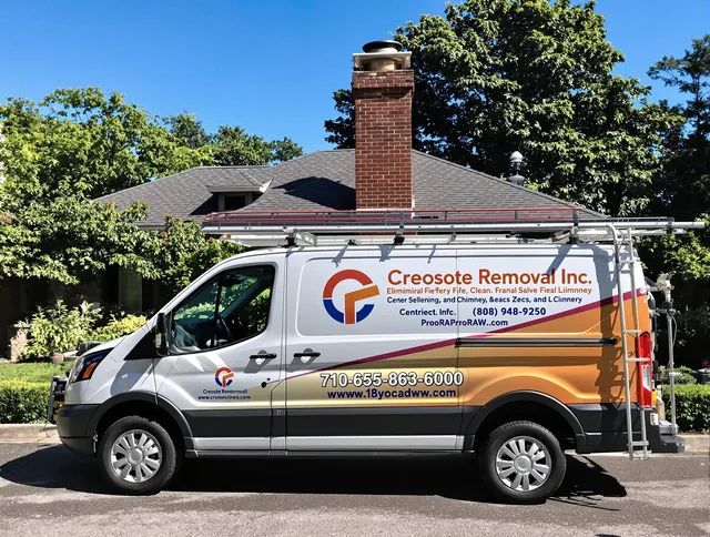 Black Forest Chimney Sweep technician removing creosote safely in Black Forest, CO