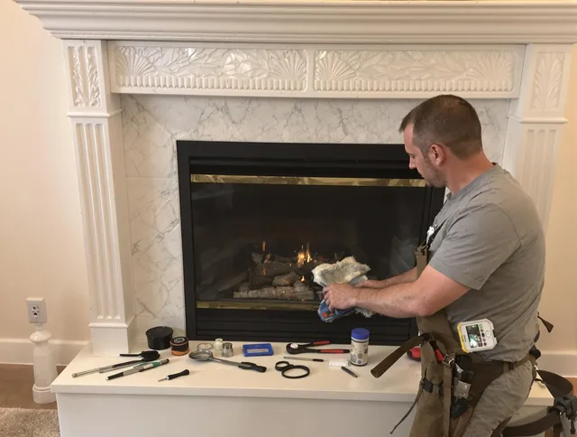 Black Forest Chimney Sweep performing fireplace maintenance in Black Forest, CO