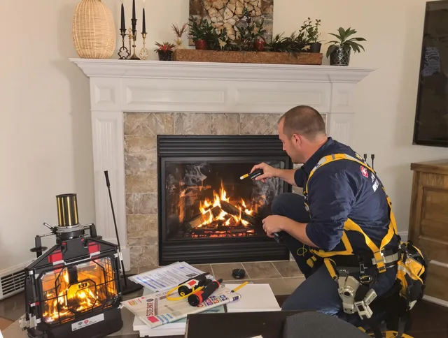 Safety-focused fireplace inspection by Black Forest Chimney Sweep in Black Forest, CO