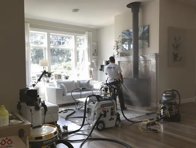 Soot removal service by Black Forest Chimney Sweep for a fireplace in Black Forest, CO
